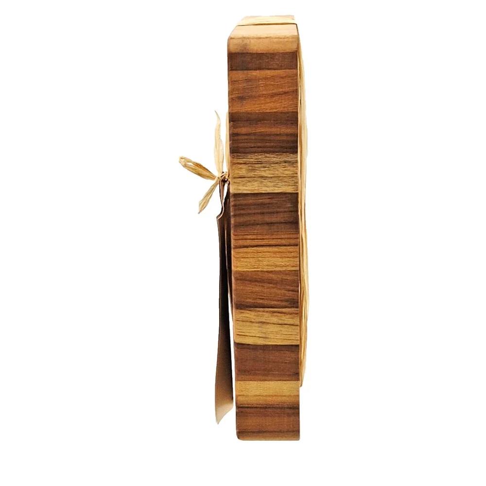 Madeira Teak End Grain Chop Block Cutting Board 8